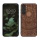 Kwmobile tok Samsung Galaxy S23 Plus-hoz, barna, fa/szilikon, 61686.03