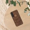 Kwmobile tok Samsung Galaxy S23 Plus-hoz, barna, fa/szilikon, 61686.03