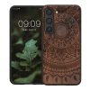 Kwmobile tok Samsung Galaxy S23-hoz, barna, fa/szilikon, 61685.03