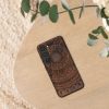 Kwmobile tok Samsung Galaxy S23-hoz, barna, fa/szilikon, 61685.03