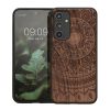 Kwmobile tok Samsung Galaxy A54 5G-hez, barna, fa/szilikon, 60799.04