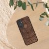 Kwmobile tok Samsung Galaxy A54 5G-hez, barna, fa/szilikon, 60799.04