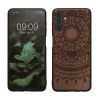 Kwmobile tok Samsung Galaxy A04s-hez, barna, fa/szilikon, 59887.03