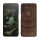 Kwmobile tok Samsung Galaxy A04s-hez, barna, fa/szilikon, 59887.03