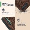 Kwmobile tok Samsung Galaxy A04s-hez, barna, fa/szilikon, 59887.03