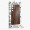 Kwmobile tok Samsung Galaxy S23 Plus-hoz, barna, fa/szilikon, 61686.01