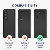 Kwmobile tok Samsung Galaxy Z Fold5-höz, fekete, műanyag, 61679.01