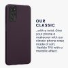 Kwmobile tok Motorola Moto G22-höz, sötétlila, szilikon, 61683.115