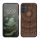 Kwmobile tok Samsung Galaxy A14 5G-hez, barna, fa/szilikon, 60817.03