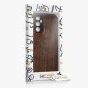 Kwmobile tok Samsung Galaxy A14 5G-hez, barna, fa/szilikon, 60817.03