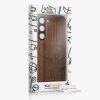 Kwmobile tok Samsung Galaxy S23-hoz, barna, fa/szilikon, 61685.02