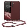 Kwmobile tok nyakpánttal Samsung Galaxy A34 5G-hez, lila, szilikon, 60820.187