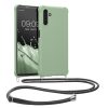 Kwmobile tok nyakpánttal Samsung Galaxy A04s-hez, világoszöld, szilikon, 59960.172