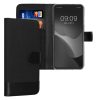 Kwmobile tok Motorola Moto G73 készülékhez, fekete, textil/szilikon, 60833.73