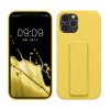Kwmobile tok Apple iPhone 12/iPhone 12 Pro készülékhez, sárga, szilikon, 58283.165
