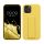 Kwmobile tok Apple iPhone 12/iPhone 12 Pro készülékhez, sárga, szilikon, 58283.165