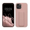 Kwmobile tok Apple iPhone 12/iPhone 12 Pro készülékhez, világos rózsaszín, szilikon, 58283.1
