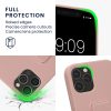 Kwmobile tok Apple iPhone 12/iPhone 12 Pro készülékhez, világos rózsaszín, szilikon, 58283.1