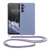 Kwmobile tok nyakpánttal Samsung Galaxy A14 5G-hez, kék, szilikon, 60819.108