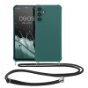 Kwmobile tok nyakpánttal Samsung Galaxy A14 5G-hez, zöld, szilikon, 60819.78