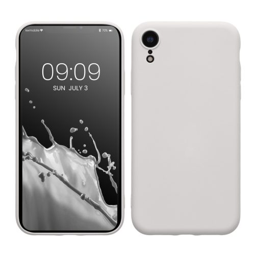 Kwmobile Apple iPhone XR tok, fehér, szilikon, 49983.48