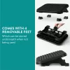 Suport picioare reglabil Navaris, 43x31 cm, 2 trepte, 0-18, birou, negru, plastic