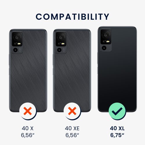 Kwmobile TCL 40 XL tok, lila, szilikon, 61718.187