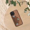 Kwmobile tok Apple iPhone 14-hez, barna, fa/szilikon, 59124.06