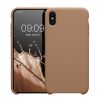 Kwmobile Apple iPhone XS Max tok, krémszínű, szilikon, 45909.246