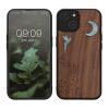 Kwmobile tok Apple iPhone 14-hez, barna/többszínű, fa/szilikon, 59124.05