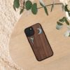 Kwmobile tok Apple iPhone 14-hez, barna/többszínű, fa/szilikon, 59124.05