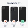 Kwmobile tok Apple iPhone 14-hez, barna/többszínű, fa/szilikon, 59124.05