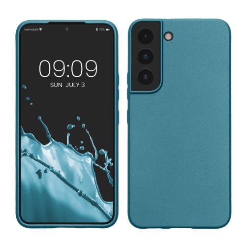 Kwmobile tok Samsung Galaxy S22-höz, kék, szilikon, 56757.251