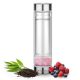 Sticla de ceai Navaris cu pietre semipretioase, infuzor inox, cu capac, 450 ml, 61741.08