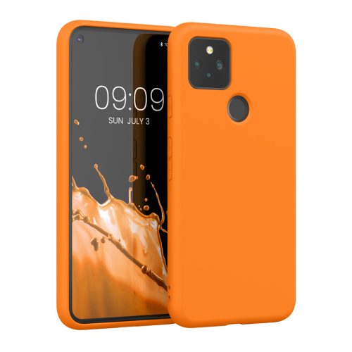 Kwmobile Google Pixel 5 tok, narancssárga, szilikon, 53778.15