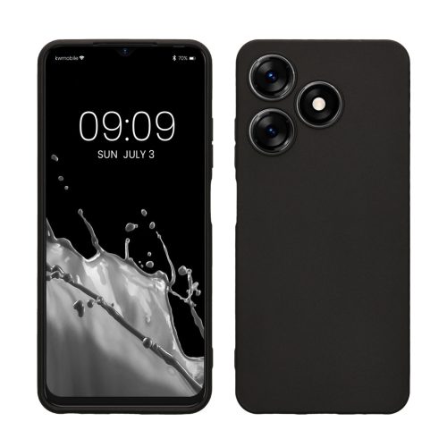Kwmobile tok Tecno Spark 10-hez, fekete, szilikon, 61755.47