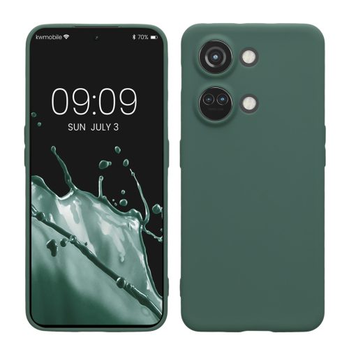 Kwmobile OnePlus Nord 3 5G tok, zöld, szilikon, 61767.166