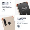 Kwmobile tok nyakpánttal Huawei P30 Lite-hoz, krémszínű, szilikon, 52079.16