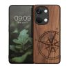 Kwmobile tok OnePlus Nord 3 5G-hez, barna, fa/szilikon, 61771.01