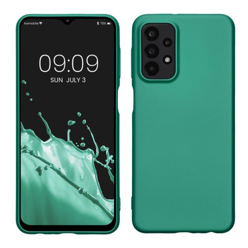 Kwmobile tok Samsung Galaxy A23/Galaxy A23 5G-hez, zöld, szilikon, 57955.17