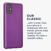 Kwmobile tok Samsung Galaxy A51 készülékhez, lila, szilikon, 51201.24