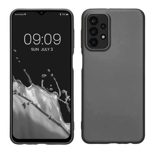 Kwmobile tok Samsung Galaxy A23/Galaxy A23 5G-hez, szürke, szilikon, 57955.232