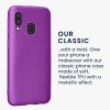 Kwmobile tok Samsung Galaxy A40-hez, lila, szilikon, 48546.24