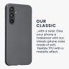 Kwmobile tok Samsung Galaxy A54 5G-hez, szürke, szilikon, 60797.232