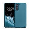 Kwmobile tok Samsung Galaxy S21 készülékhez, kék, szilikon, 54057.251