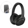 Kwmobile fejhallgató szíj Sony WH-CH520-hoz, fekete, Eco-bőr, 61792.01