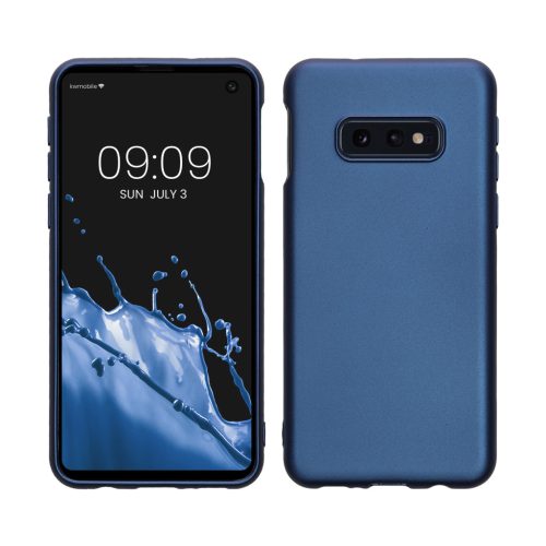 Kwmobile tok Samsung Galaxy S10e-hez, kék, szilikon, 47575.64