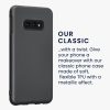 Kwmobile tok Samsung Galaxy S10e-hez, szürke, szilikon, 47575.232