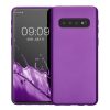 Kwmobile tok Samsung Galaxy S10 készülékhez, lila, szilikon, 47452.24