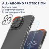 Tokkészlet és 2 előlapi/kameravédő fólia Apple iPhone 14 Pro Max készülékhez, átlátszó, műanyag/edzett üveg, 61826.03